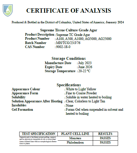 Agar Plant Cell 3 info